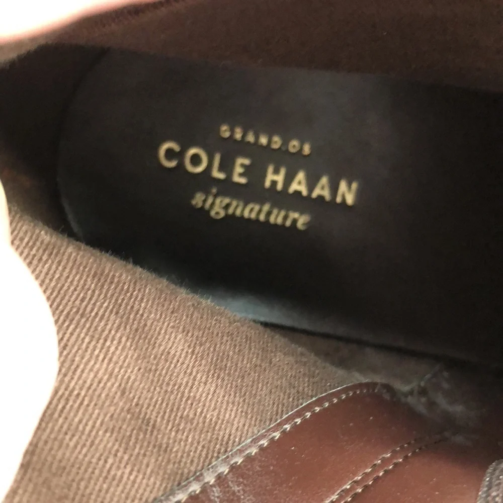 Cole Haan Signature Grand OS Booties Size 11B (H15-BR W02757 11B) Golden Buckle